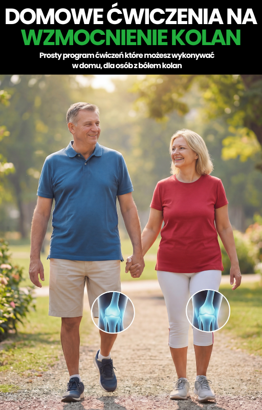 DOMOWE ĆWICZENIA NA WZMOCNIENIE KOLAN (E-BOOK)